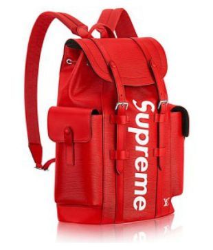 supreme leather backpack