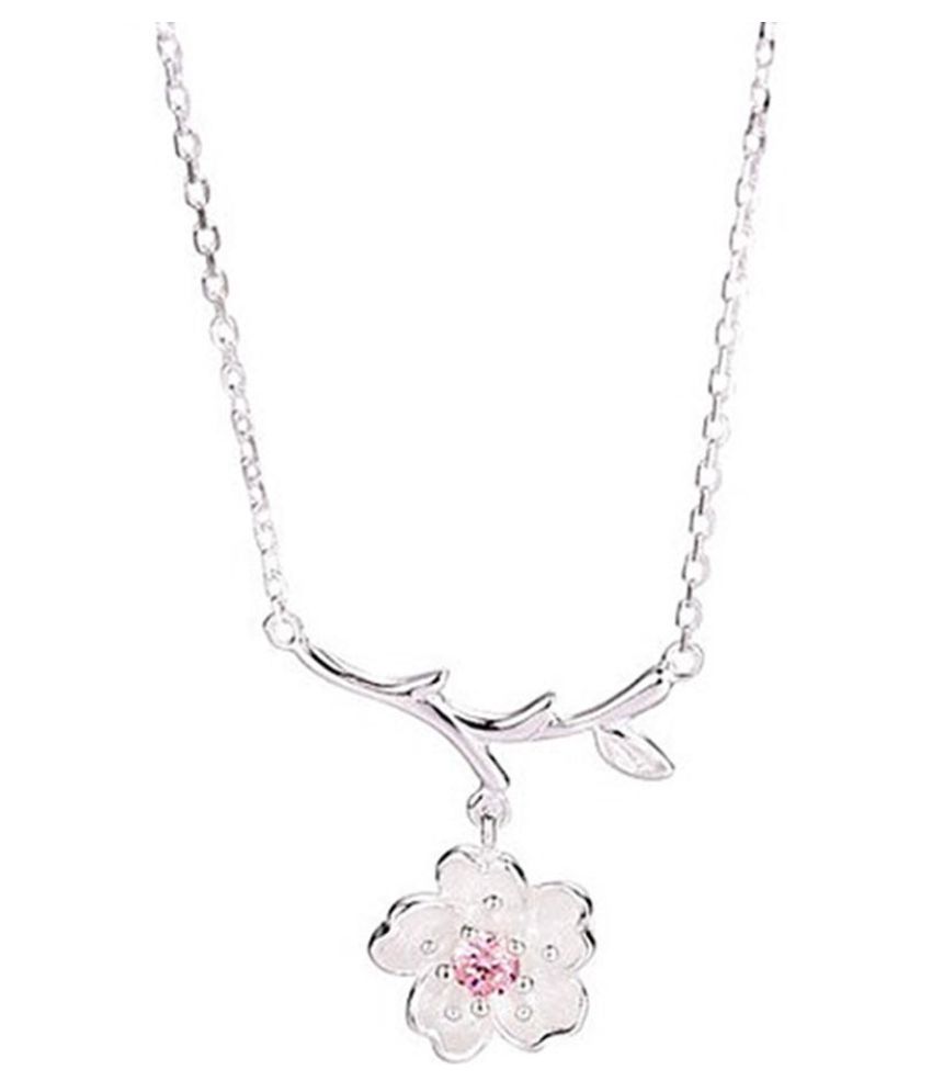 cherry blossom tree necklace