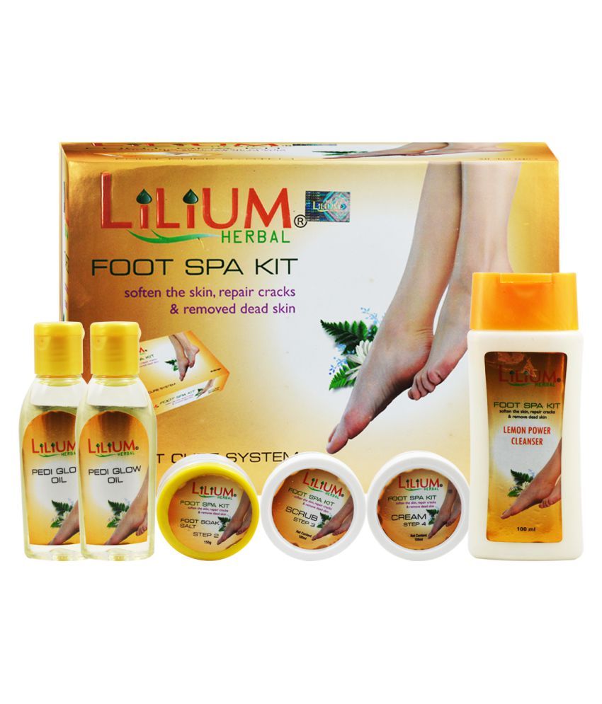 Lilium Herbal Foot SPA Kit500ml With Foot Massager Foot Cream ( 2 no.s