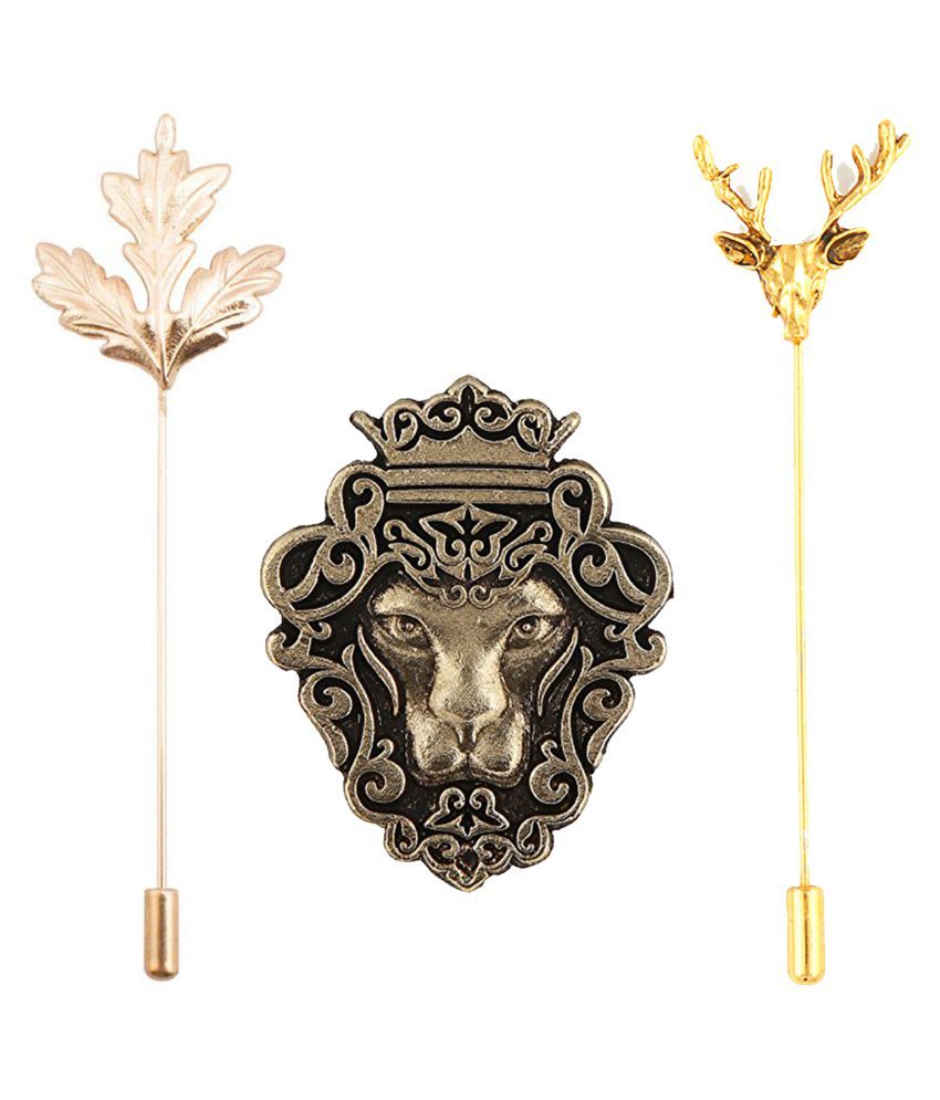 Mahi Combo of Men's Brooch/Lapel Pin CO1104923M Buy Mahi Combo of Men