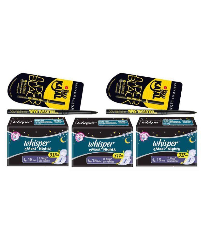 Black Kajal XL 45 Sanitary Pads 