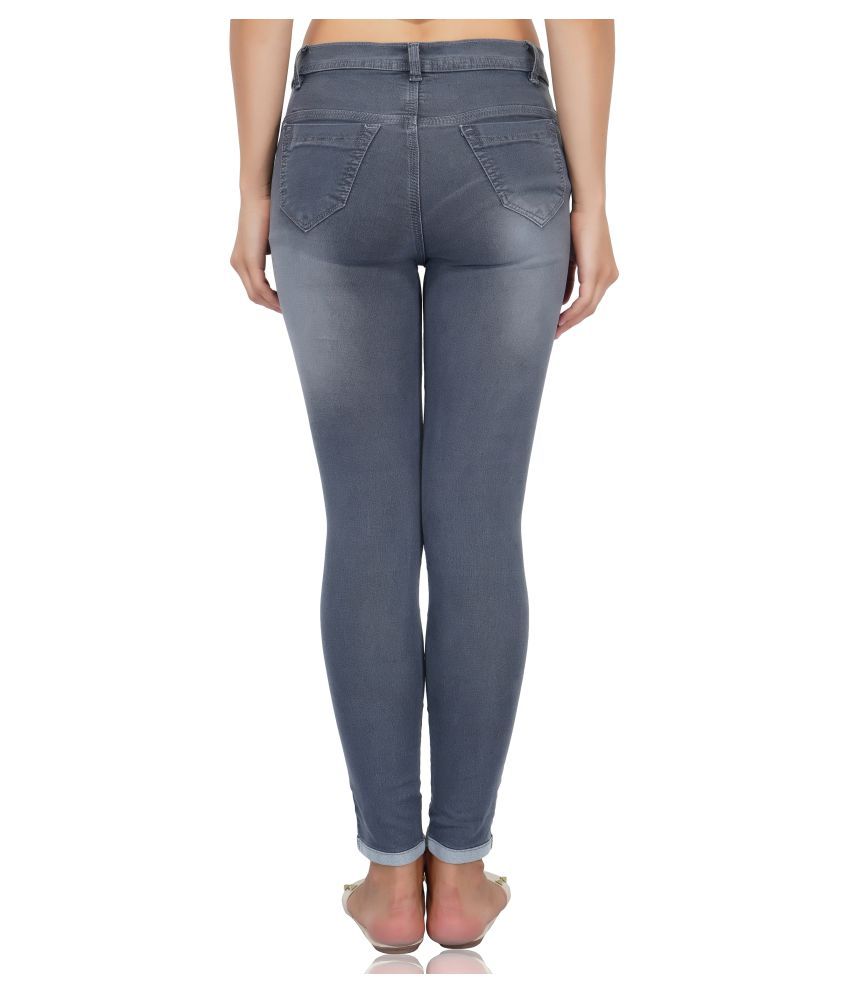 Luxsis Denim Lycra Jeans - Grey - Buy Luxsis Denim Lycra Jeans - Grey ...