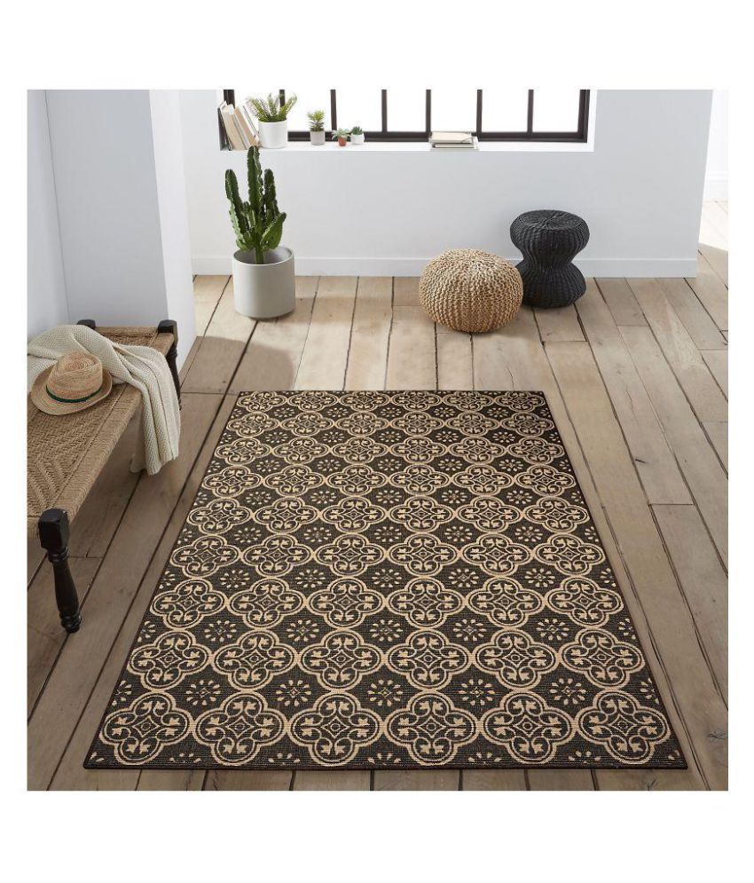 SaralHome Gray Jute Carpet Abstract 5x7 Ft Buy SaralHome Gray Jute