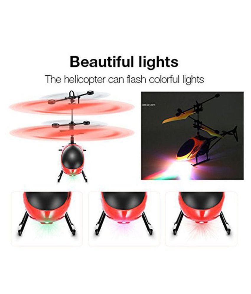 hand induction control flying helicopter