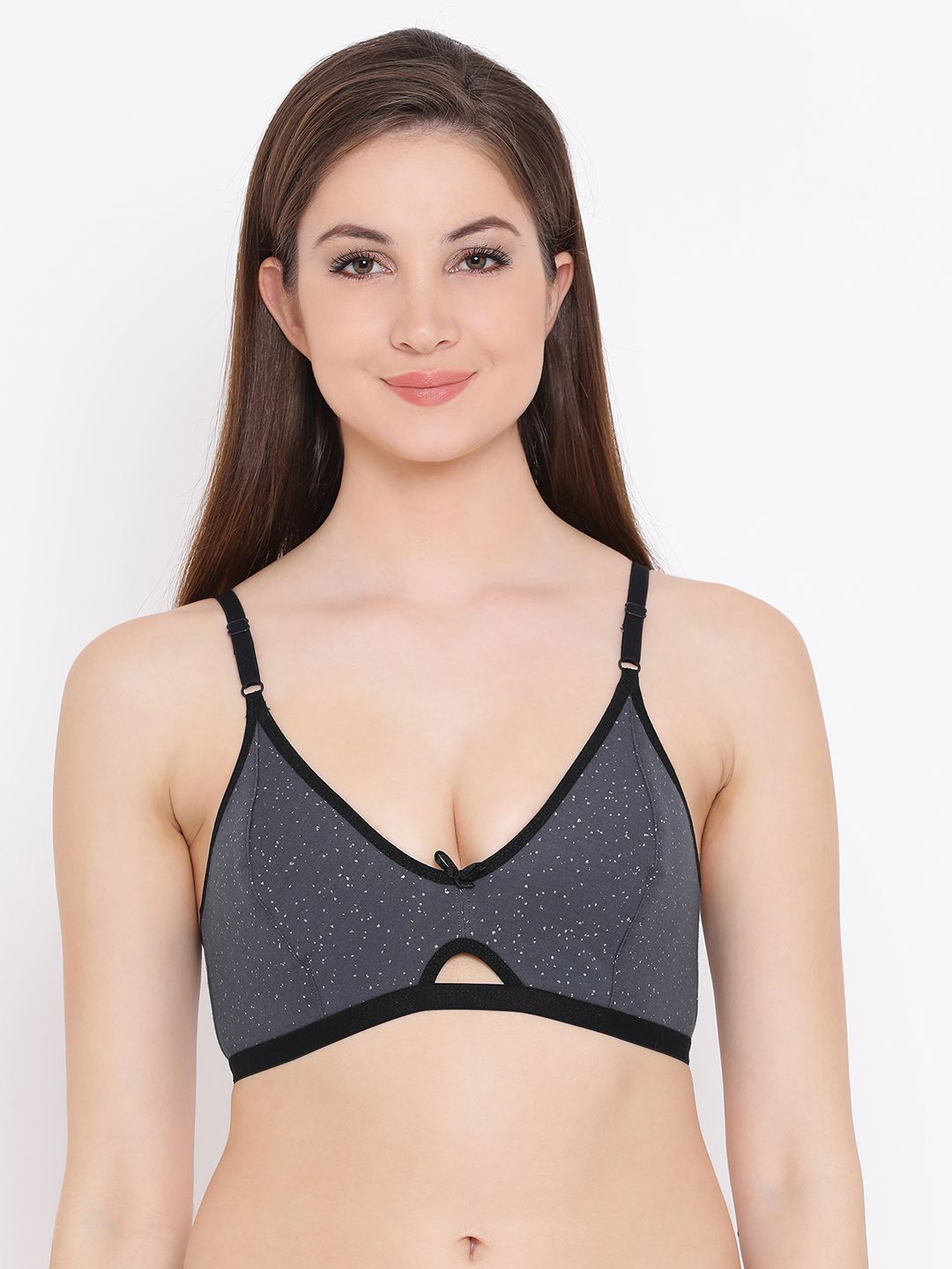     			Clovia Cotton Non Padded Women's T-Shirt Bra ( Grey )