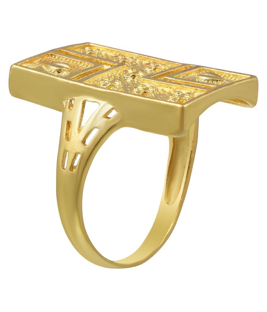 Gold Plated, Raj Mudra Style Fashion Finger Ring Women Traditional: Buy