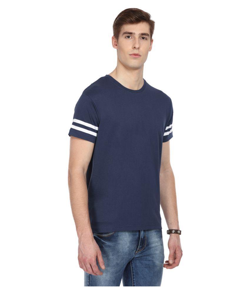 Sharktribe Navy Half Sleeve T-Shirt - Buy Sharktribe Navy Half Sleeve T-Shirt Online at Low 
