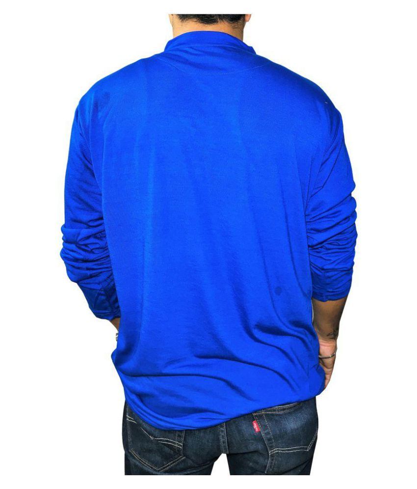 blue full sleeve t shirt