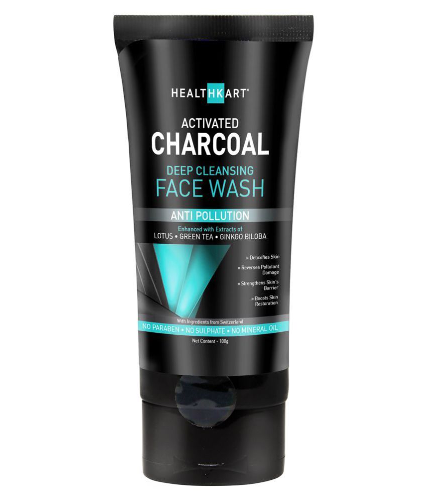 HealthKart Activated Charcoal Deep Cleansing Face Wash 100 gm Buy