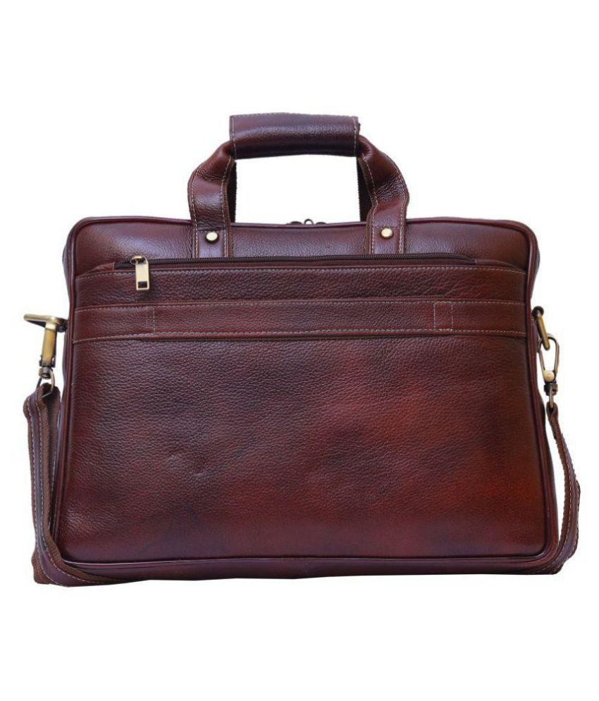 branded leather office bags