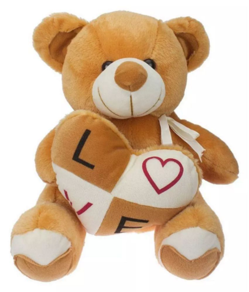 ZOOMINO Brown Love Teddy Bear 45cm Buy ZOOMINO Brown Love Teddy Bear 45cm Online at Low Price