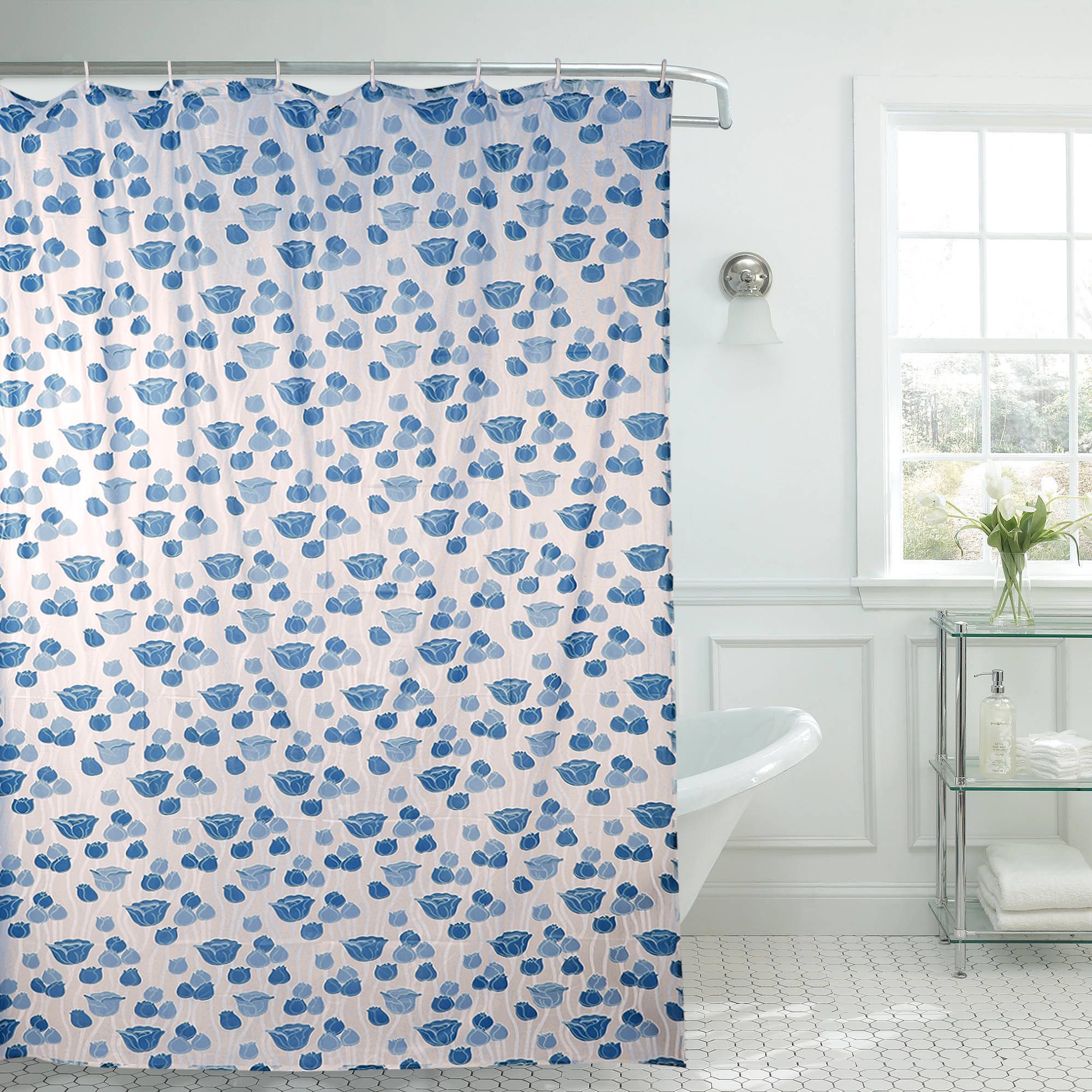     			E-Retailer Single Shower Curtain Blue Others