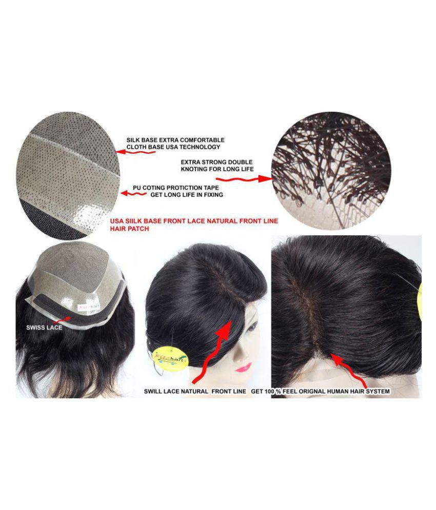 Front Lace Patch Hair Wig Manufacturer Buy Front Lace Patch Hair Wig for  Women  GauravWigHouse