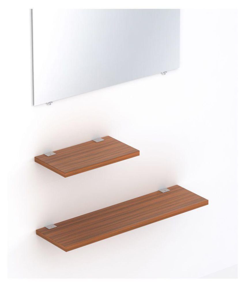 Wudville Stellar Dressing Table Wall Shelves Kit for Full Length Mirror ...