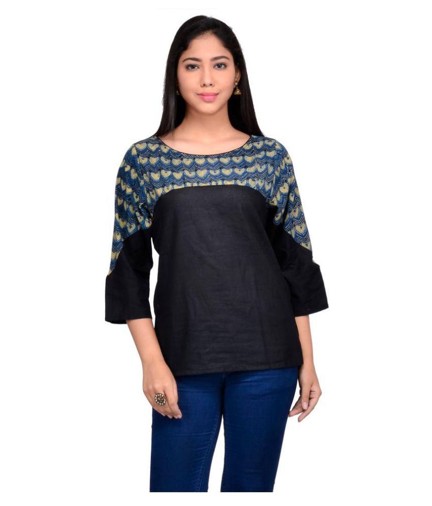 black khadi shirt