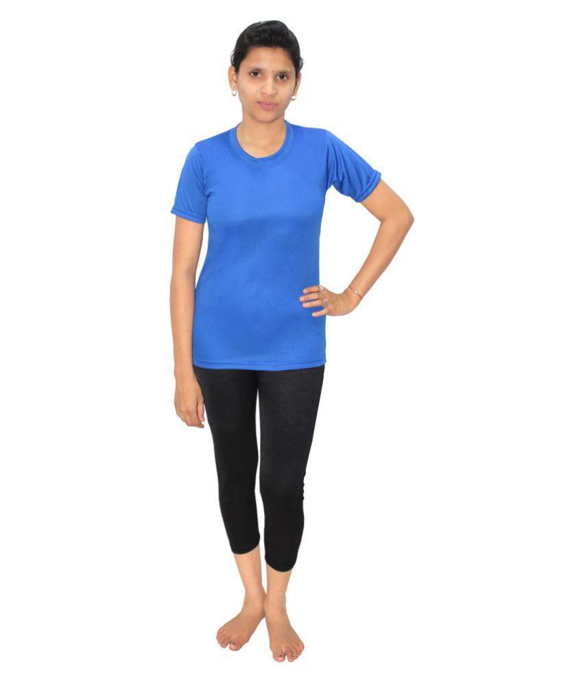     			Goodluck Blue T-Shirt & Shorts Combo Swimming Costume