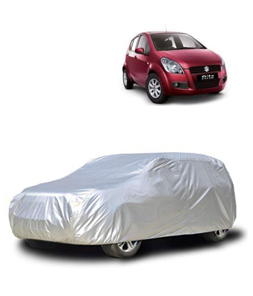 QualityBeast Car Body Cover for Maruti Suzuki Ritz [20122015] Silver