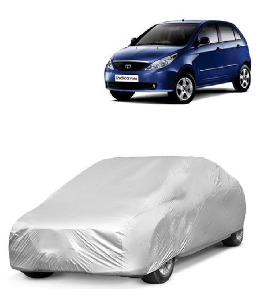 QualityBeast Car Body Cover for Tata Indica Vista Silver Buy QualityBeast Car Body Cover for