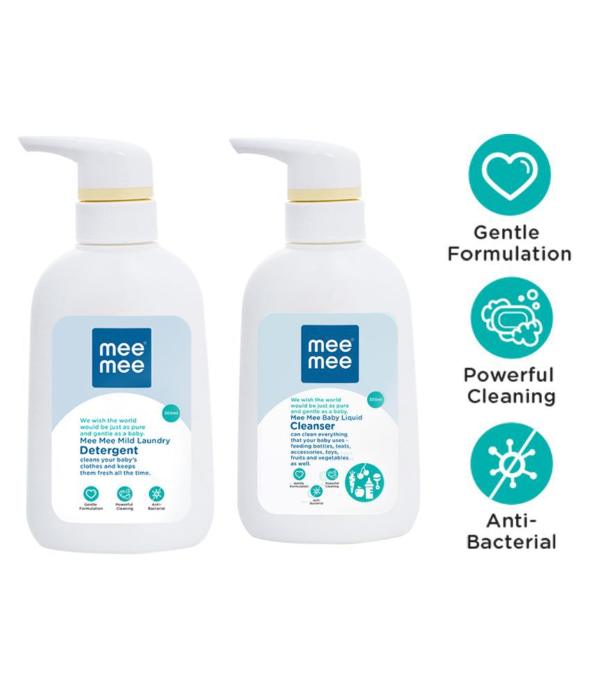     			Mee Mee Mild Baby Liquid Laundry Detergent and Anti-Bacterial Baby Liquid Cleanser (300 ml)