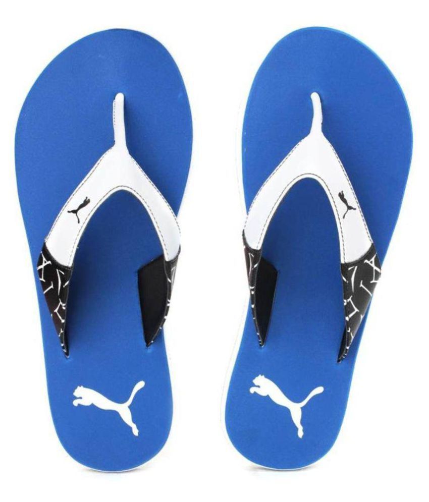 puma black thong flip flops