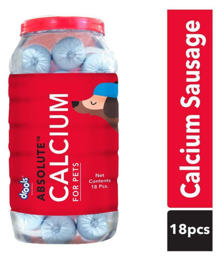 Drools Absolute Calcium Sausage Dog Supplement Jar, 18 Pieces Buy