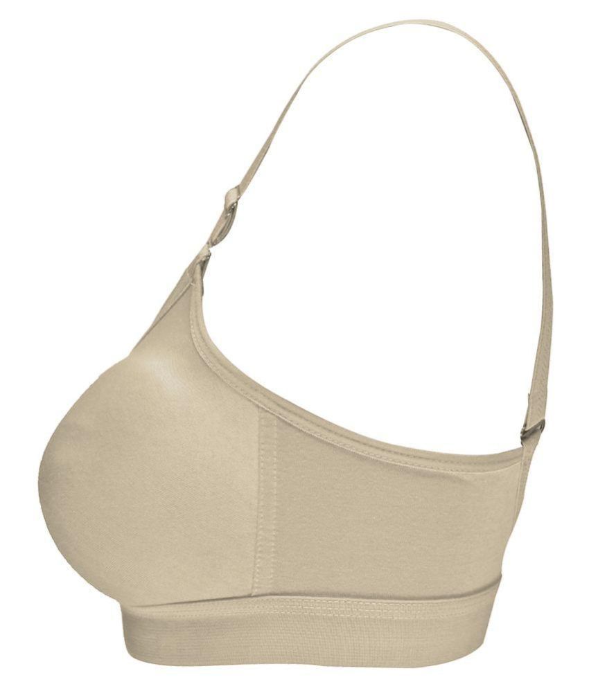 Buy Trylo Poly Cotton T-Shirt Bra - Beige Online at Best Prices in ...