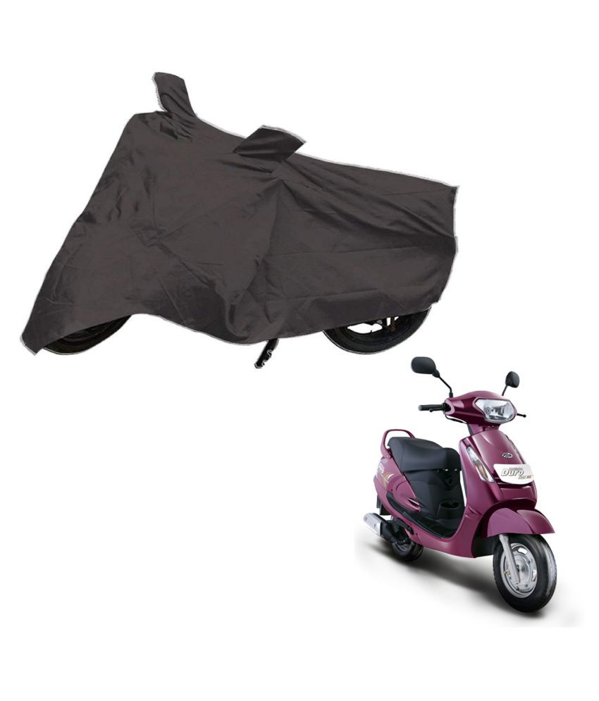     			AutoRetail Dust Proof Two Wheeler Polyster Cover for Mahindra Kine (Mirror Pocket, Grey Color)