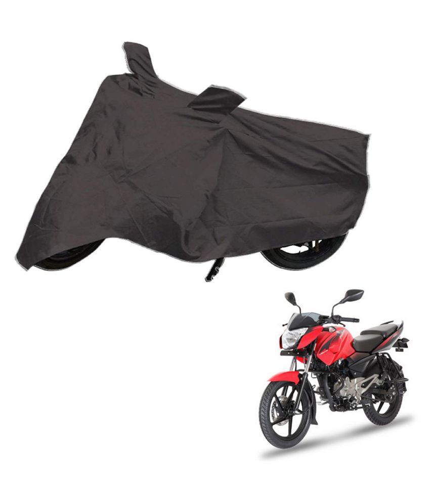     			AutoRetail Dust Proof Two Wheeler Polyster Cover for Bajaj Pulsar 135 LS (Mirror Pocket, Grey Color)