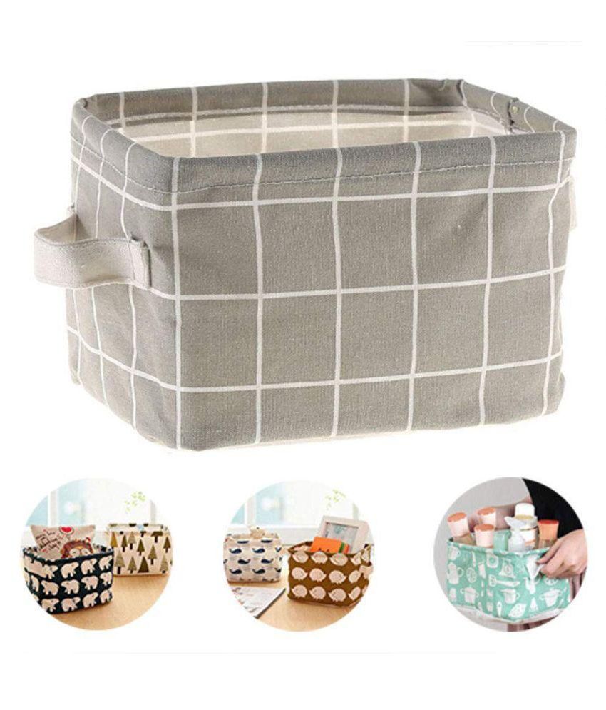 KolorFish Cute Fabric Storage Basket Bins, Home Decor Canvas Organizers