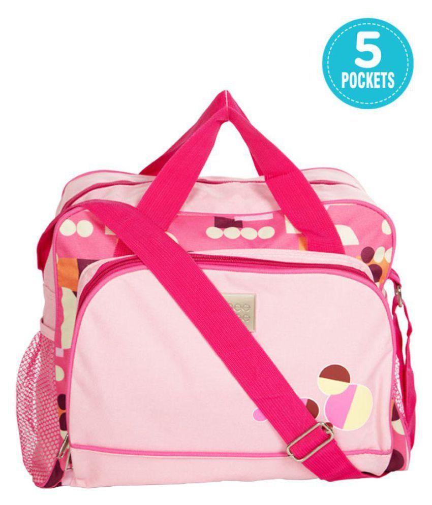 Mee Mee Pink Polyester Diaper Bag ( 41 cm: Buy Mee Mee Pink Polyester ...