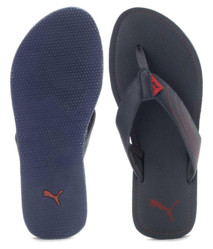 Puma Navy Thong Flip Flop Price in India- Buy Puma Navy Thong Flip Flop ...
