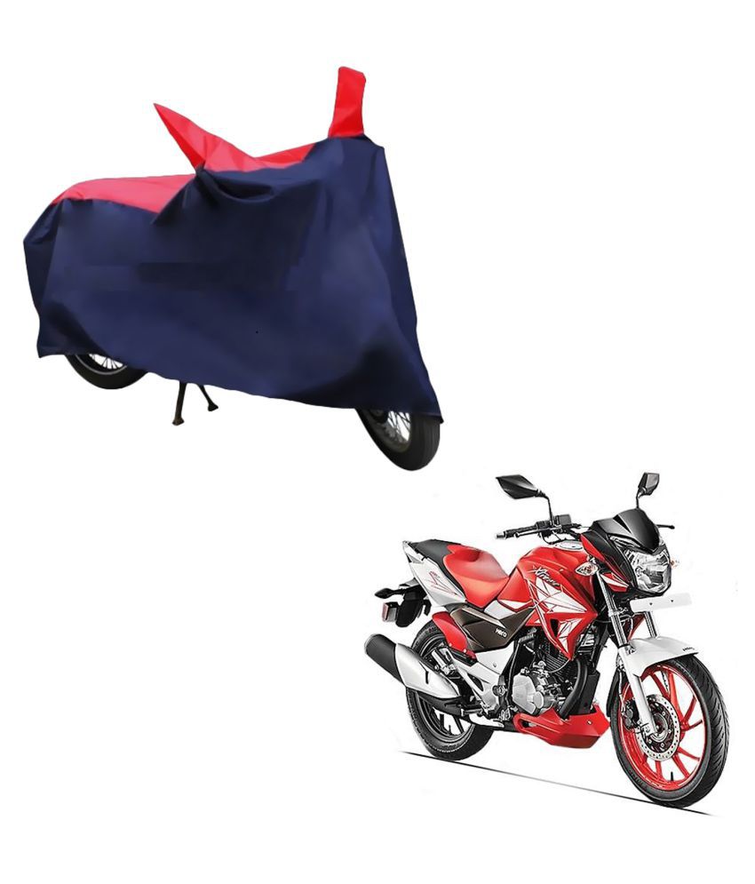     			AutoRetail Dust Proof Two Wheeler Polyster Cover for Hero Xtreme (Mirror Pocket, Red and Blue Color)