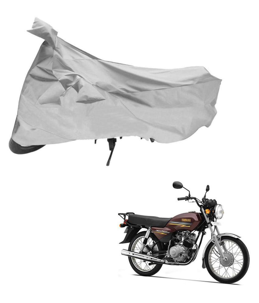     			AutoRetail Dust Proof Two Wheeler Polyster Cover for Yamaha Crux (Mirror Pocket, Silver Color)