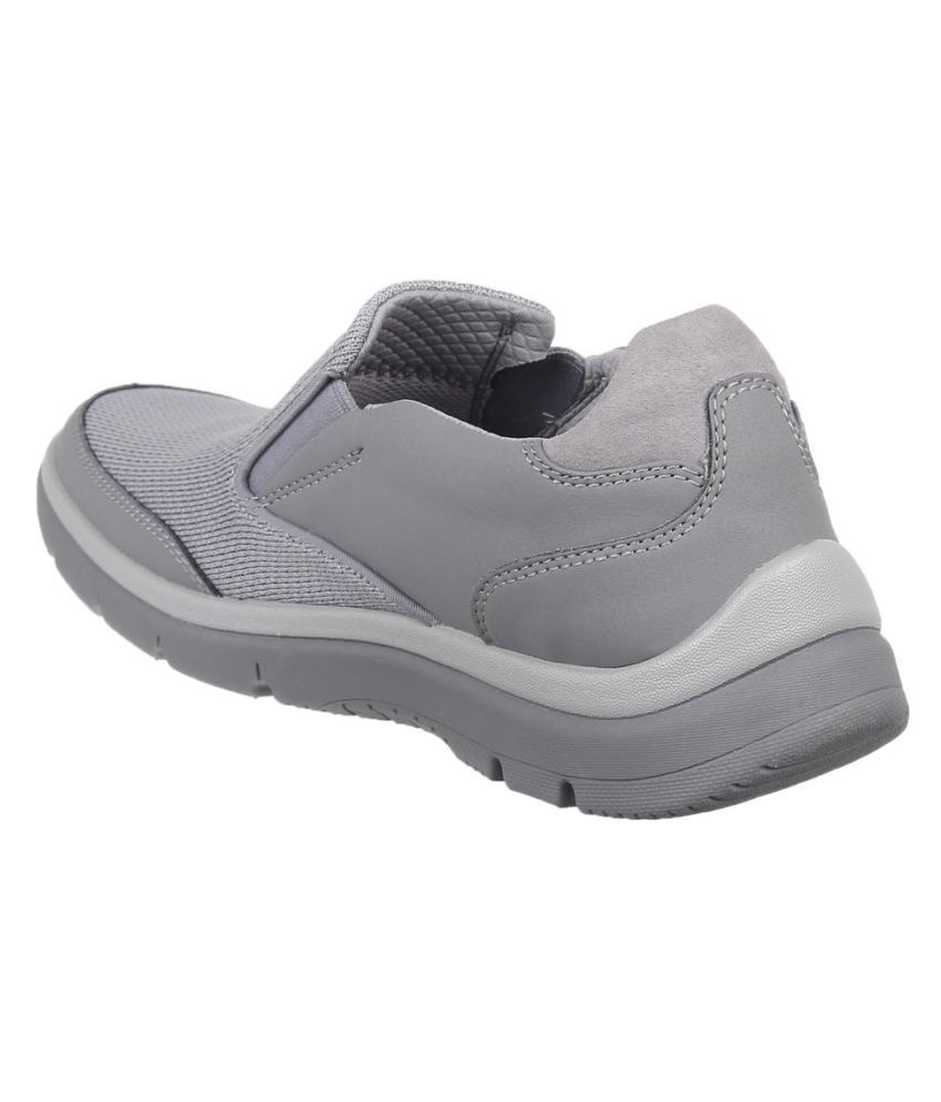 clarks grey flats