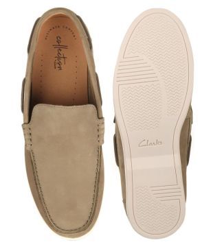 clarks green loafers