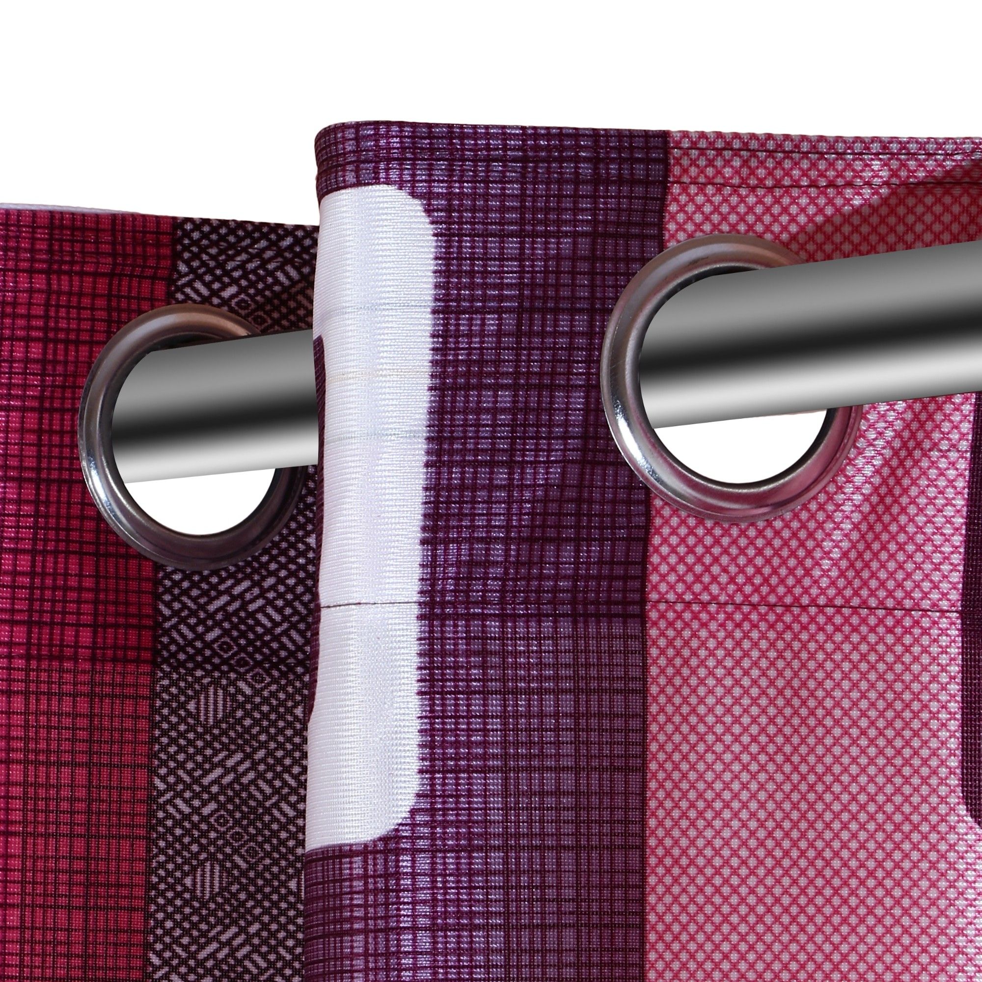 G DÉcor Set Of 2 Door Eyelet Curtains Wine G DÉcor Set Of 2 Door Eyelet Curtains Wine