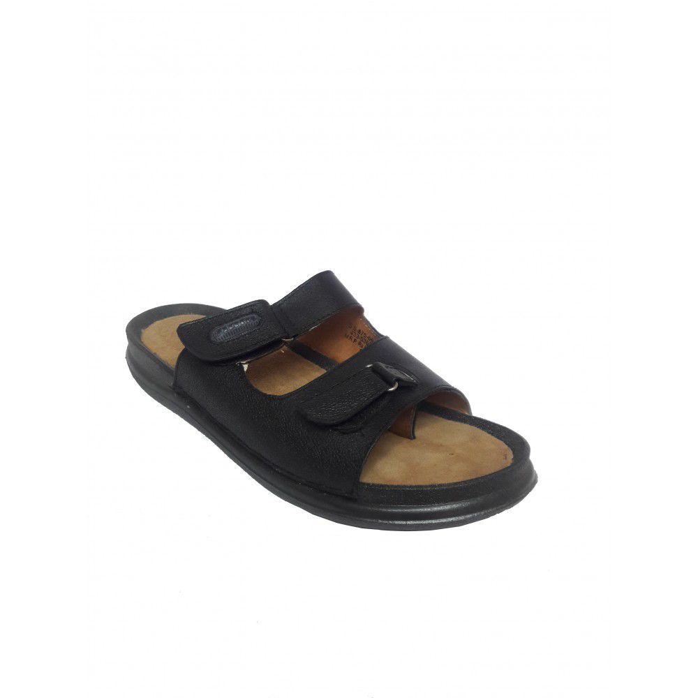 Bata Black Leather Slippers Price in India Buy Bata Black Leather