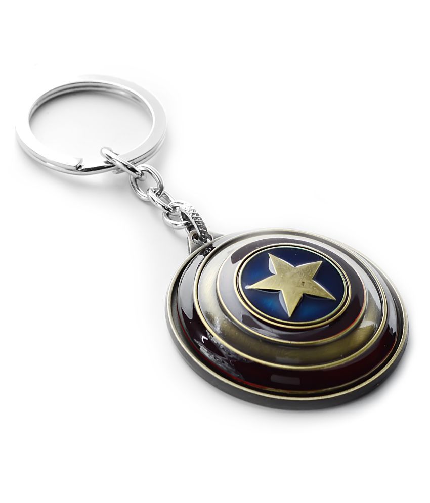 Three Shades Avengers Keychain Captain America Shield Keychain Harley Davidson Set Of 2 Key Chain Buy Online At Best Price In India Snapdeal
