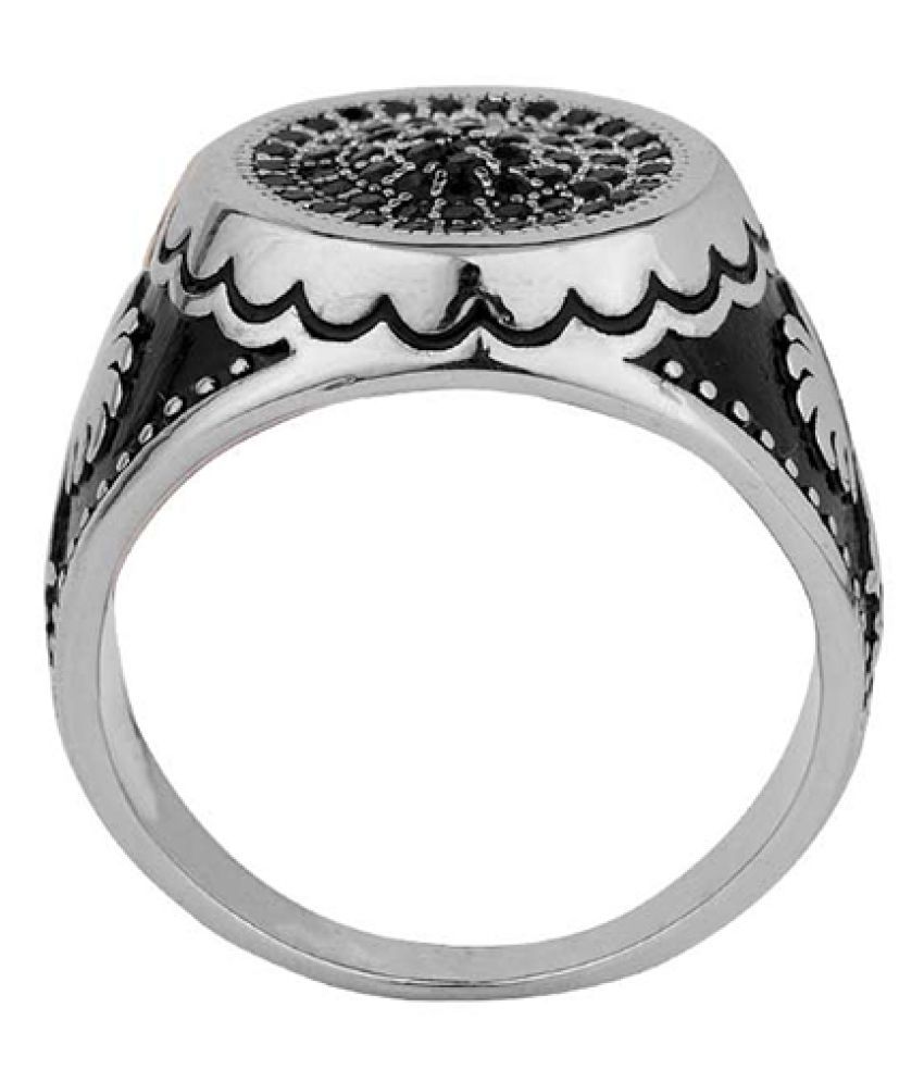 Dare by Voylla Standout Ring with Black Stones: Buy Online at Low Price ...