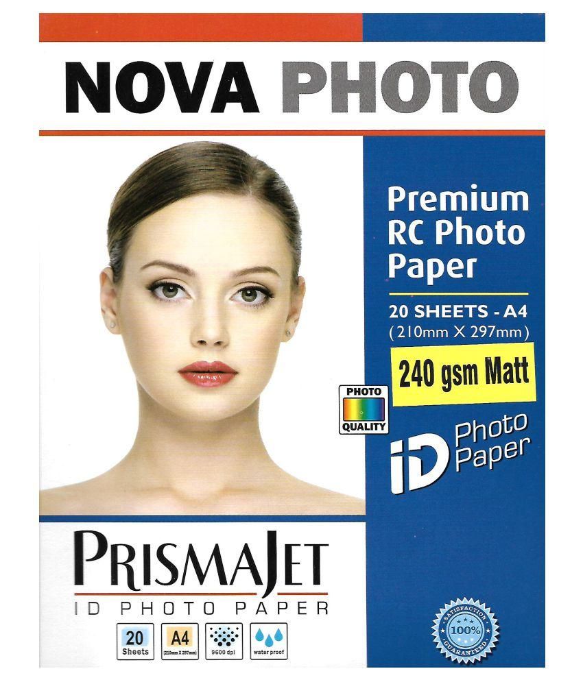 A4 Nova Premium RC Photo Paper Matt 240 GSM (20 SHEET) Buy Online at