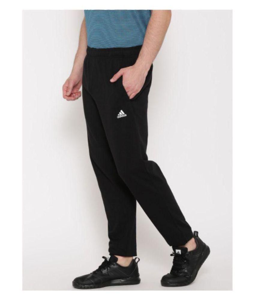 Adidas Black Men/Boy's Polyester Lycra Track Pant - Buy Adidas Black ...