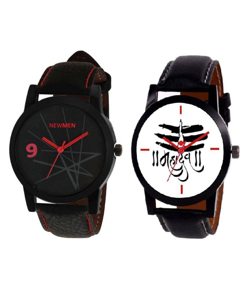     			Newmen spider with mahadev white dial very nice look For men