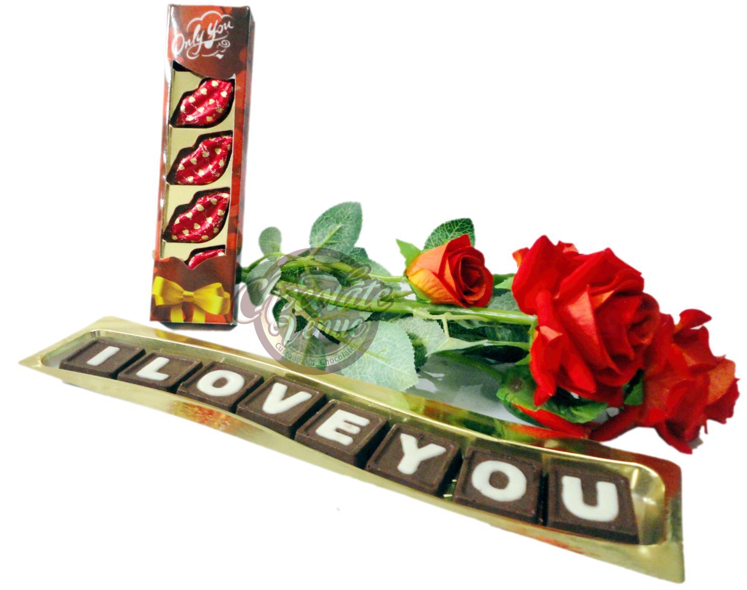 chocolate venue Love & Kissing Chocolate Message ,Flower Milk Chocolate