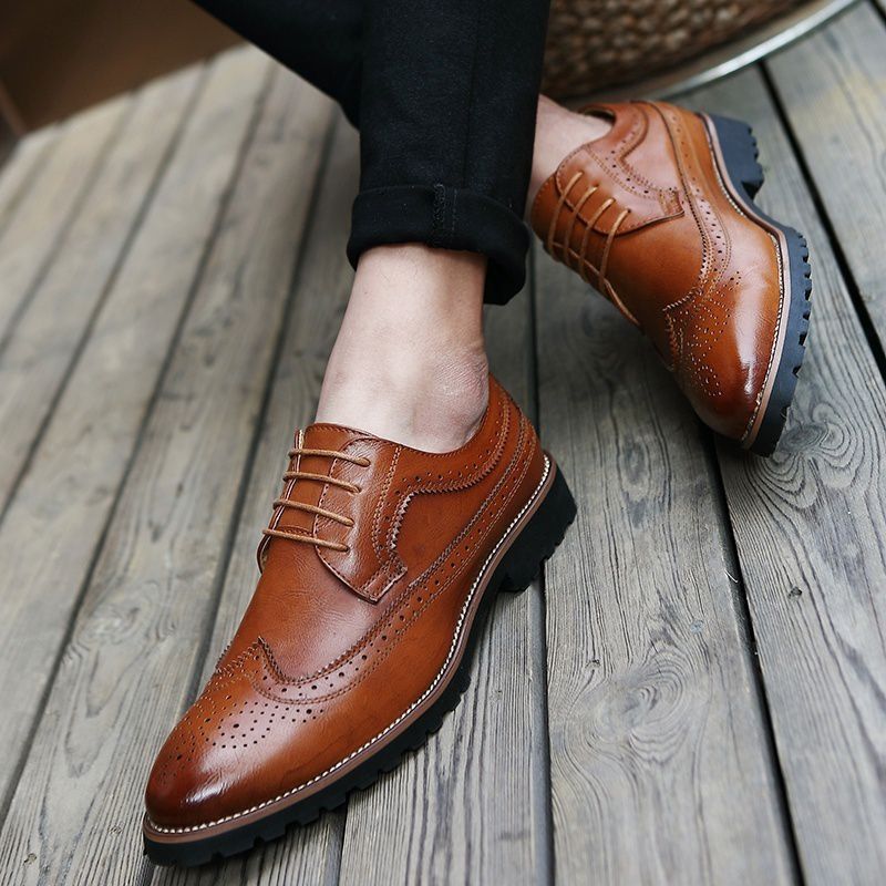 Shoes Business Shoes Oxfords Prego Oxfords brown business style 