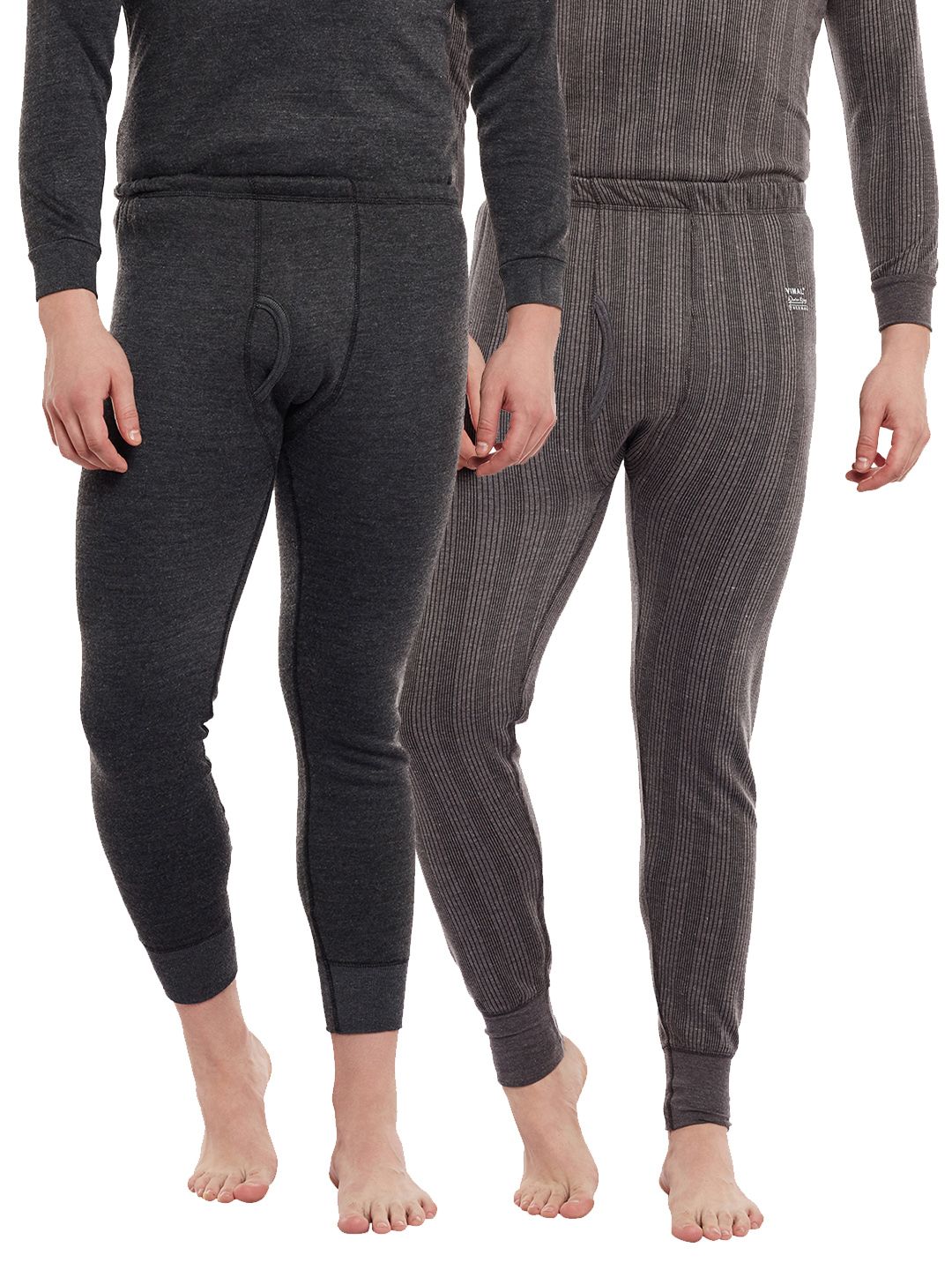     			Vimal Jonney - Multi Cotton Blend Men's Thermal Bottoms ( Pack of 2 )