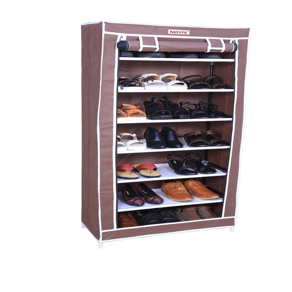 Novatic Collapsible Metal Shoe Rack (7 Shelves) Buy