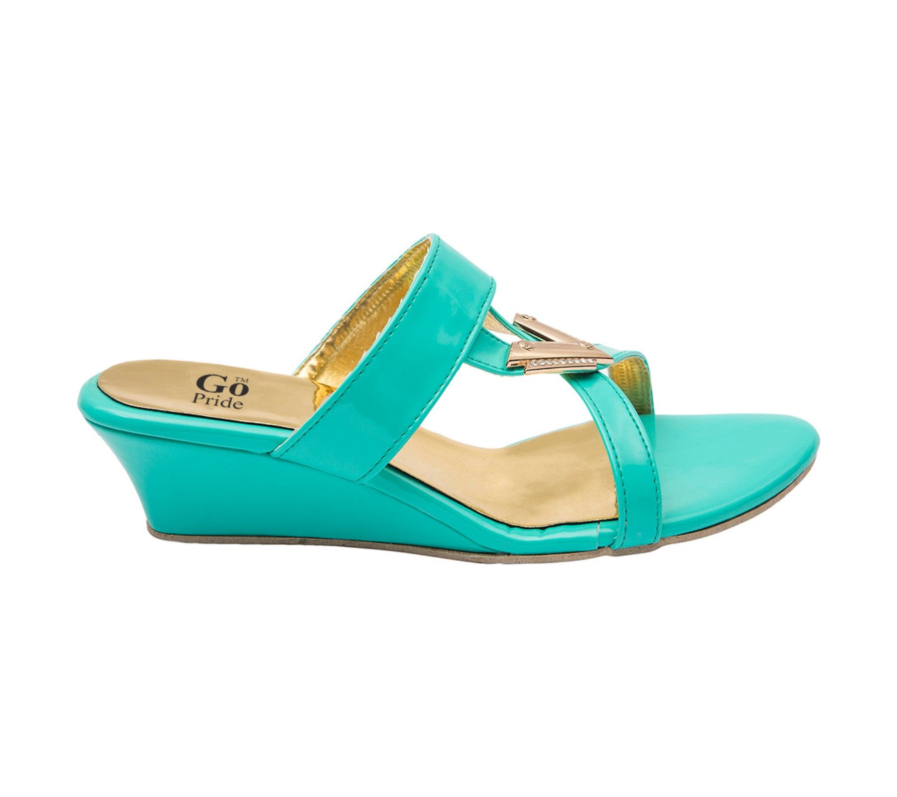 GO PRIDE Green Wedges Heels Price in India Buy GO PRIDE Green Wedges