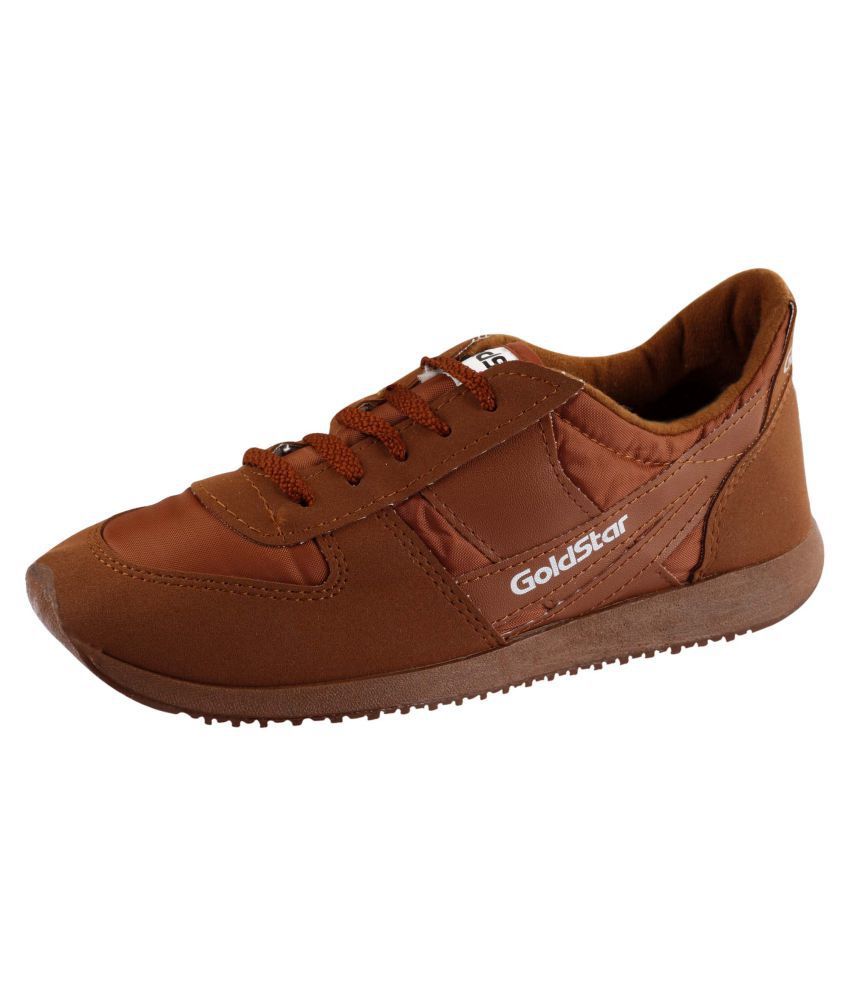 GOLD STAR Brown Running Shoes Buy GOLD STAR Brown