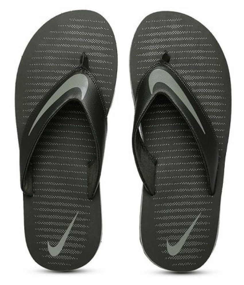 black nike thong sandals