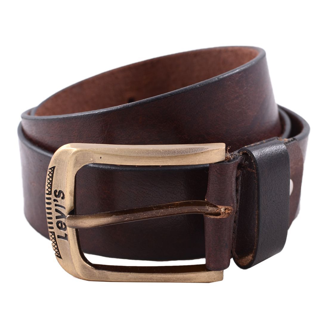 Levi's Brown Leather Casual Belt - Pack of 1: Buy Online at Low Price